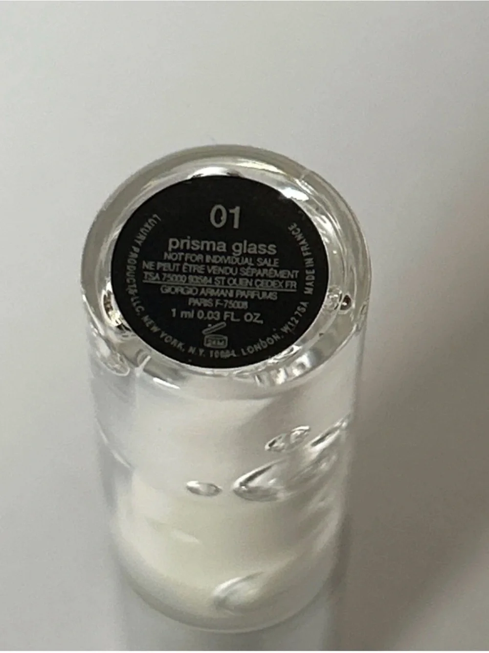 Giorgio Armani Prisma Glass High-Shine Hydrating Lip Gloss — Clear Shine 01. NWT
